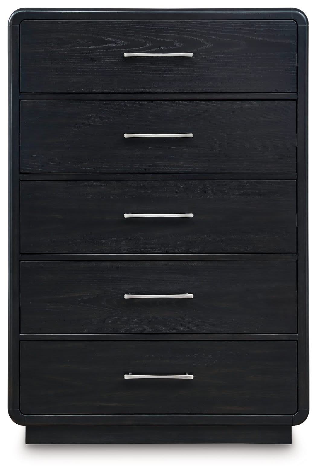 Rowanbeck - Five Drawer Chest - Black