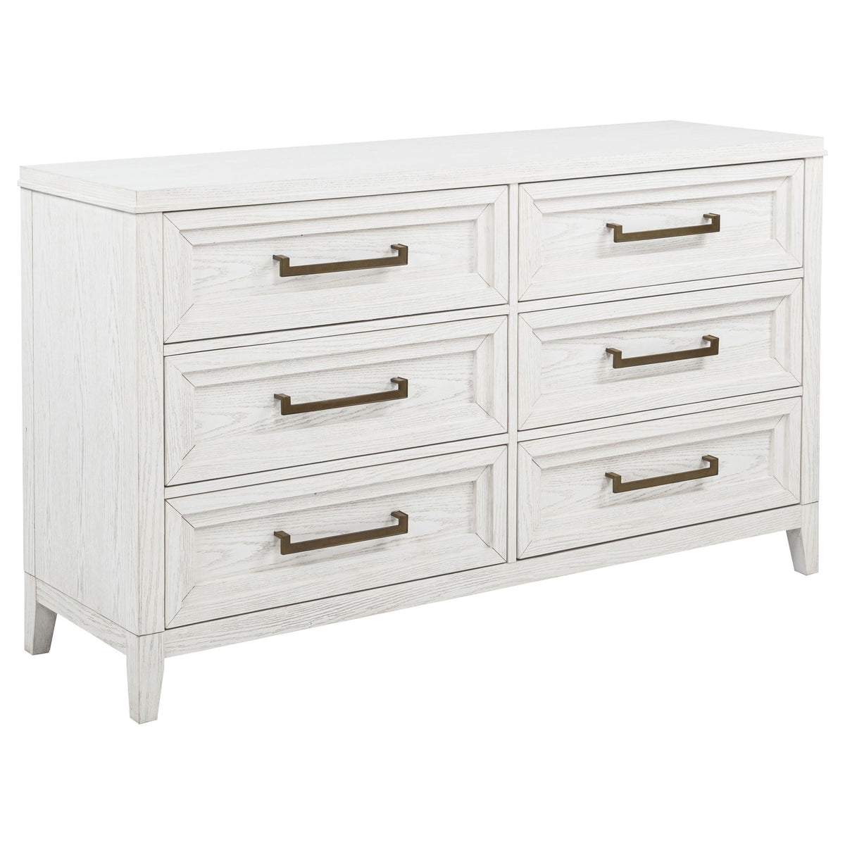 Marielle 4-piece Eastern King Bedroom Set Distressed White