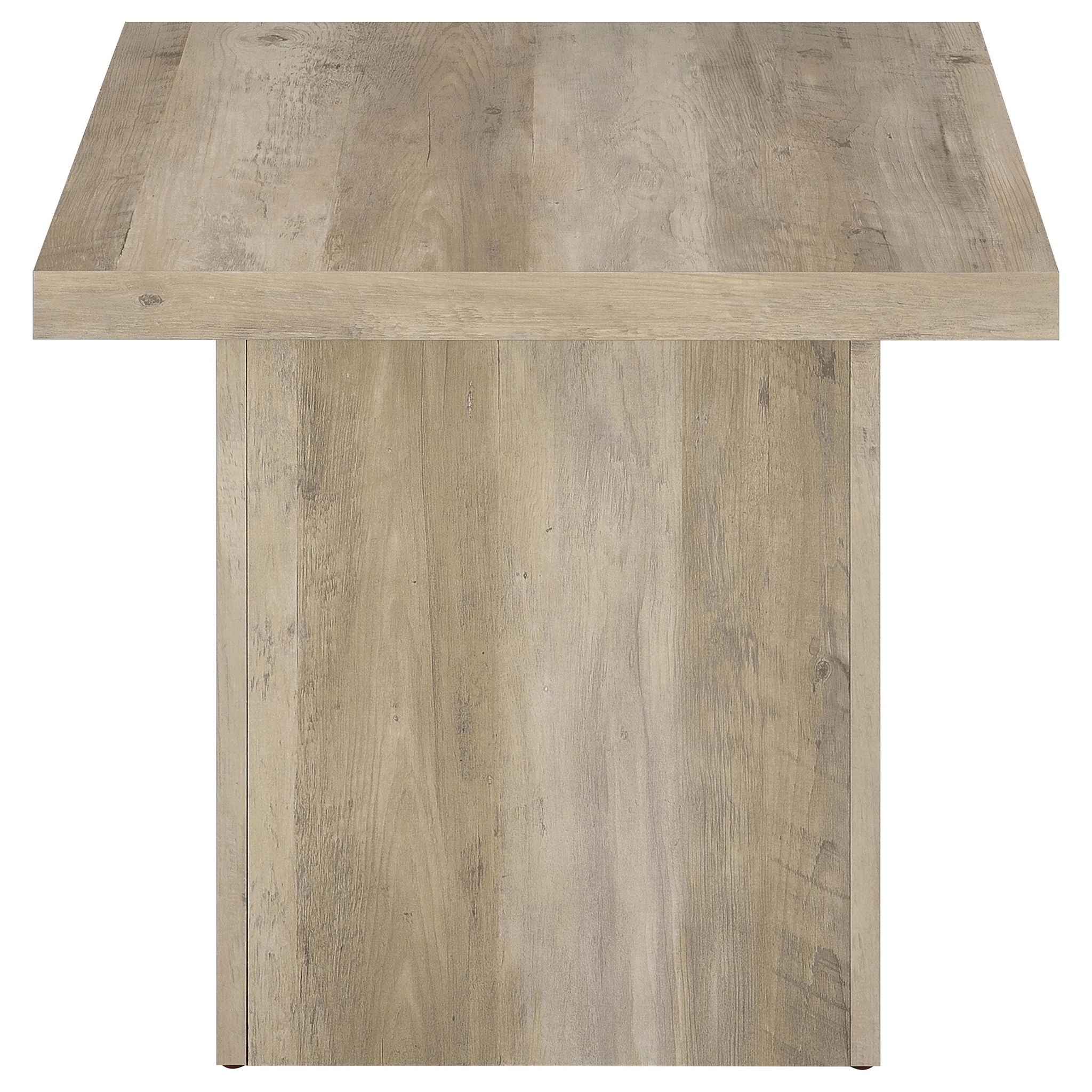 Devar 3-piece Square Coffee End Table Set Distressed Pine