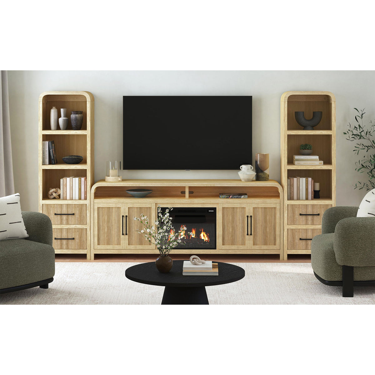 Ridgemont - 4 Piece Entertainment Unit With 82" TV Console