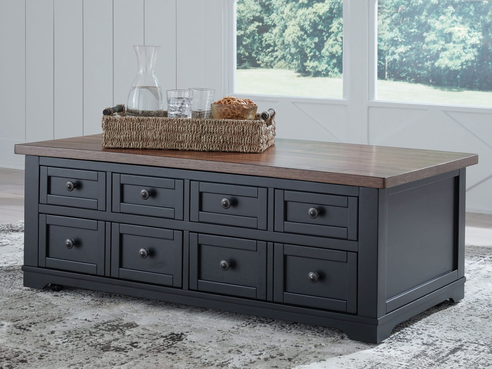 Wildenauer - Lift Top Cocktail Table - Brown / Black