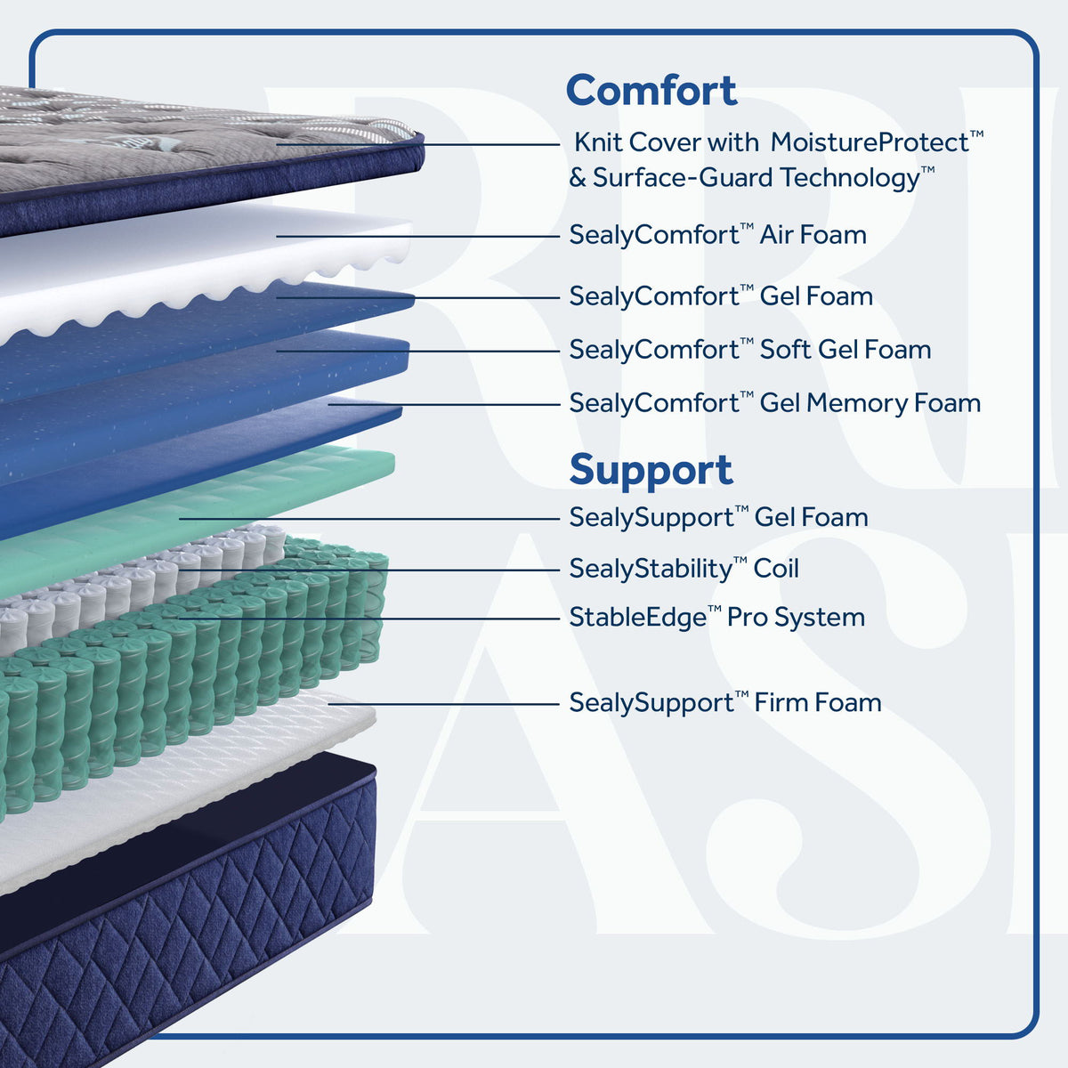 Carrington Chase - Midnight Cove Soft Euro Pillow Top Mattress