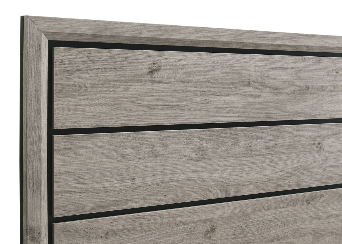 Watson Wood Twin Panel Bed Light Taupe