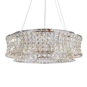 Michael Amini Lighting - Galaxy 24" Round LED Crystal Chandelier - Chrome