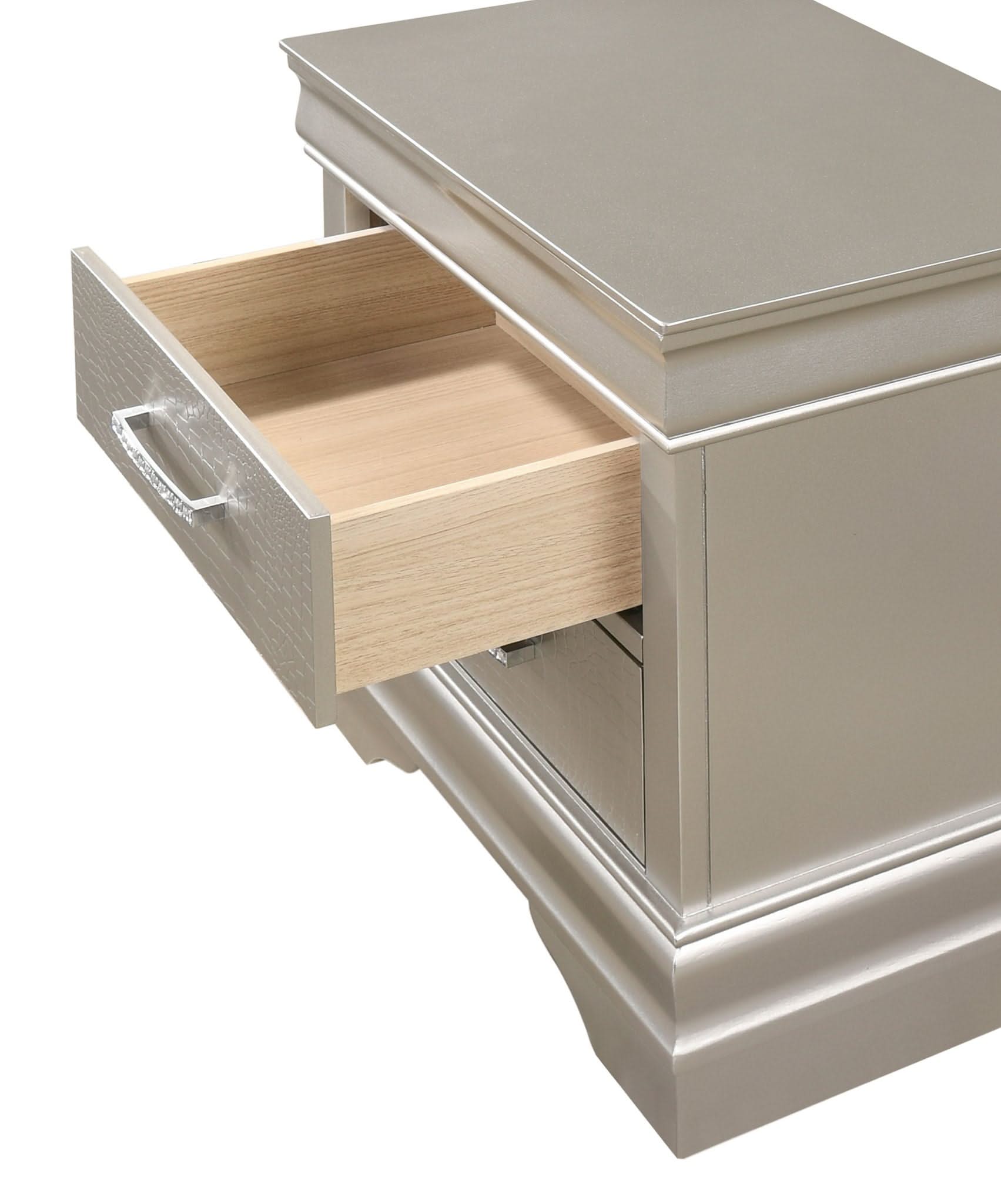 Amalia - Nightstand - Silver