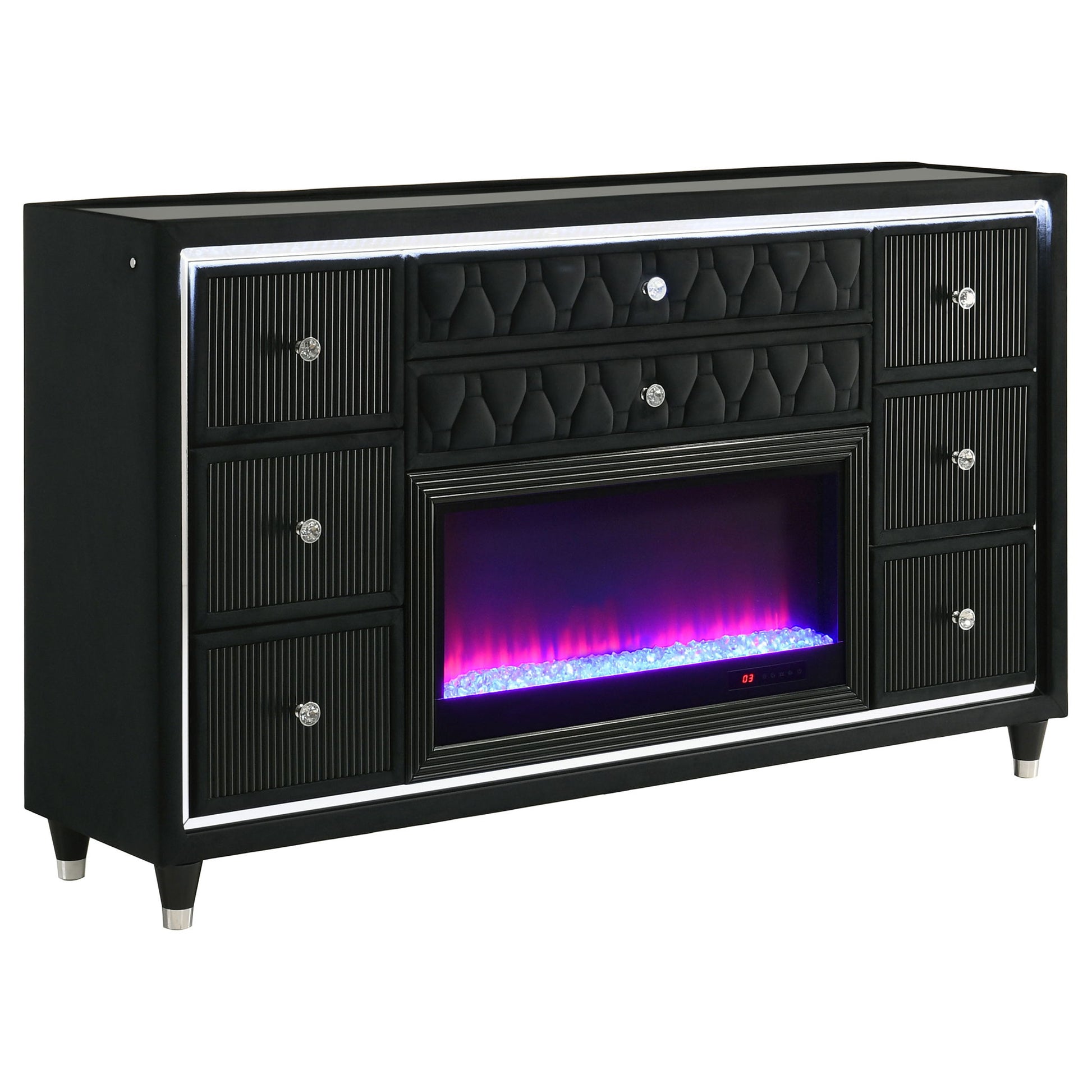 black led dresser Songmics Bellah Collection
