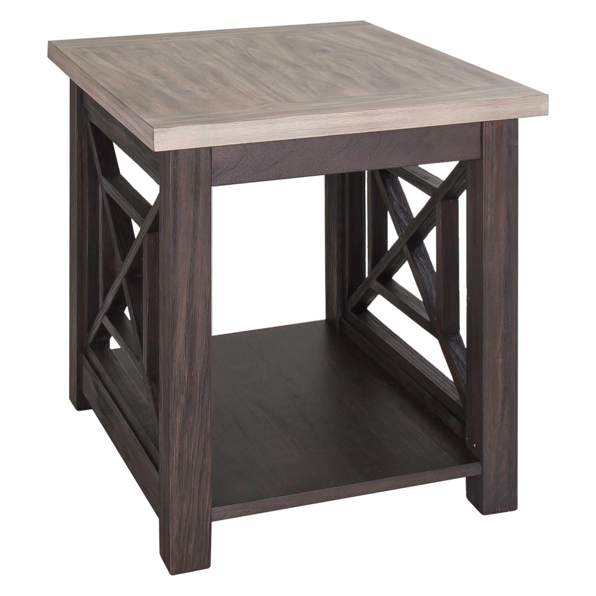 Heatherbrook - 3 Piece Table Set (1 Cocktail 2 End Tables) - Charcoal & Ash