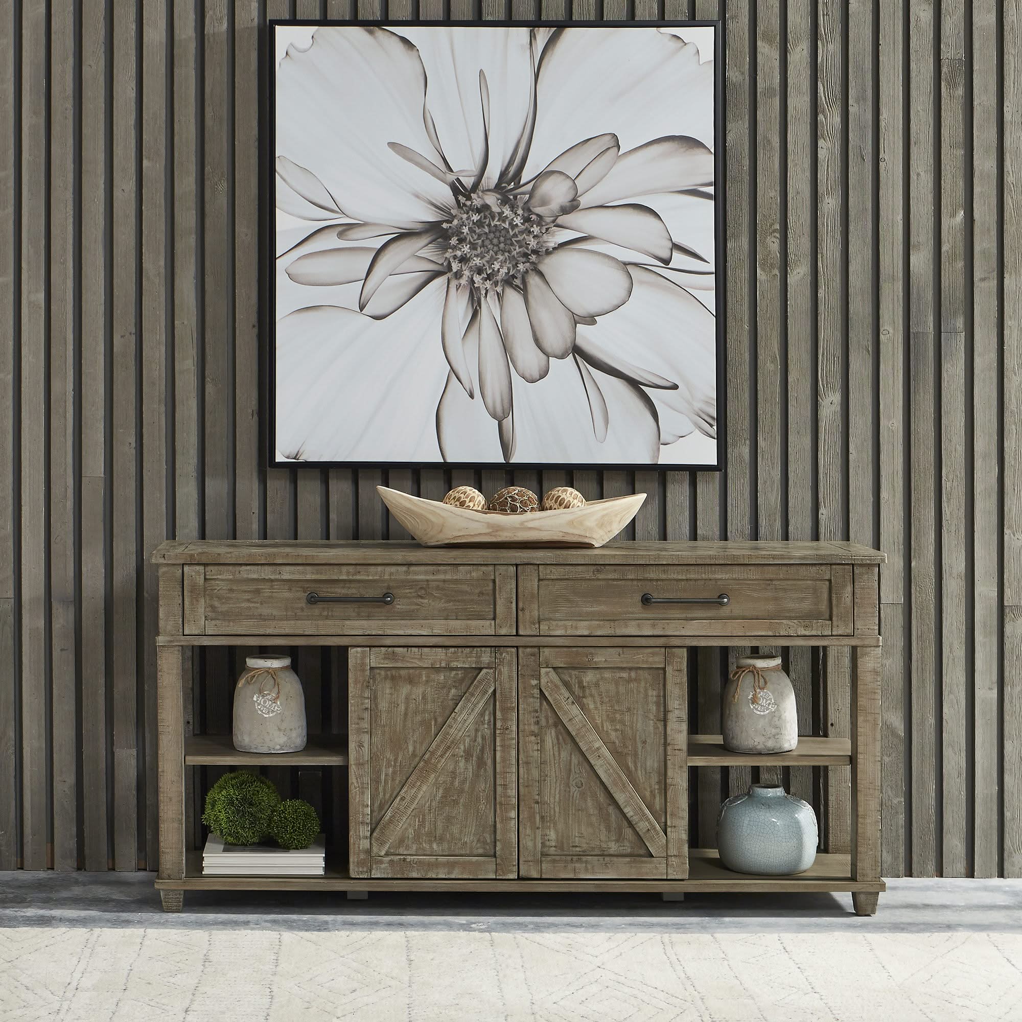 Parkland Falls - Sofa Table - Weathered Taupe