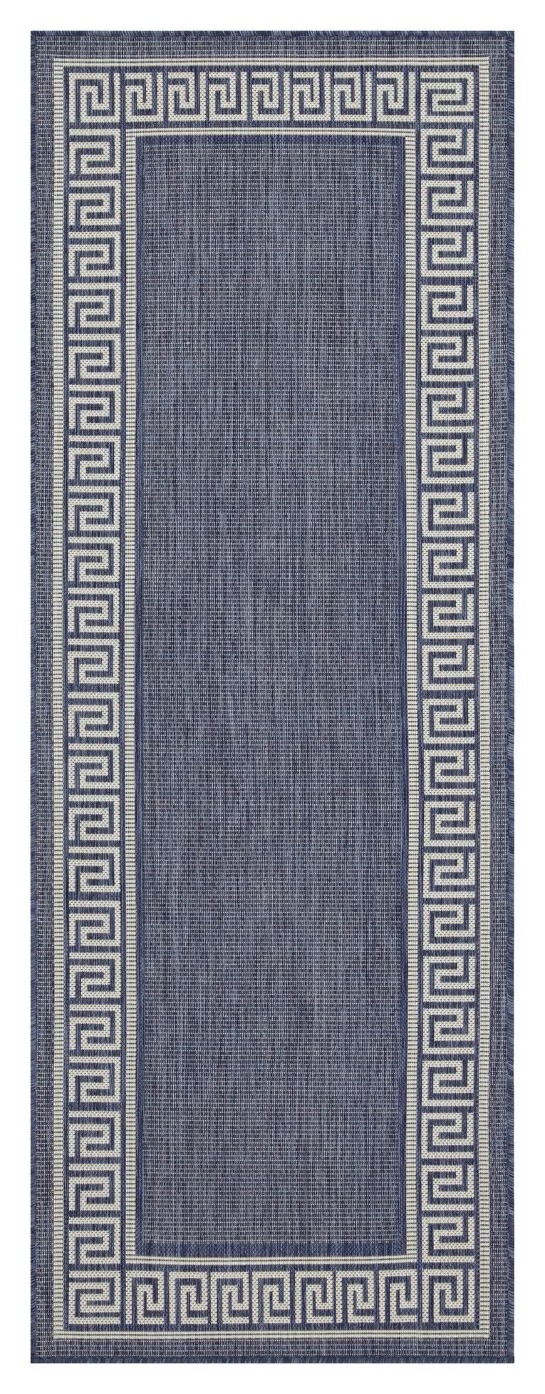Sunshine - 5'3" X 7'3" Polypropylene Indoor, Outdoor Area Rug - Blue