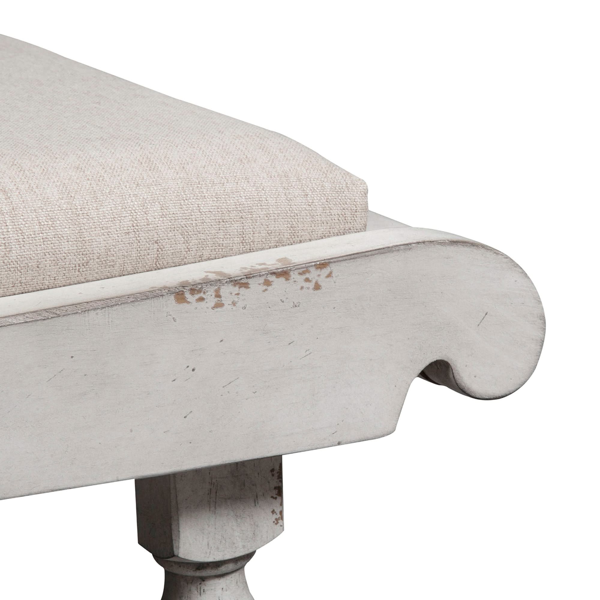Whitney - Bench - Antique Linen / Weathered Gray