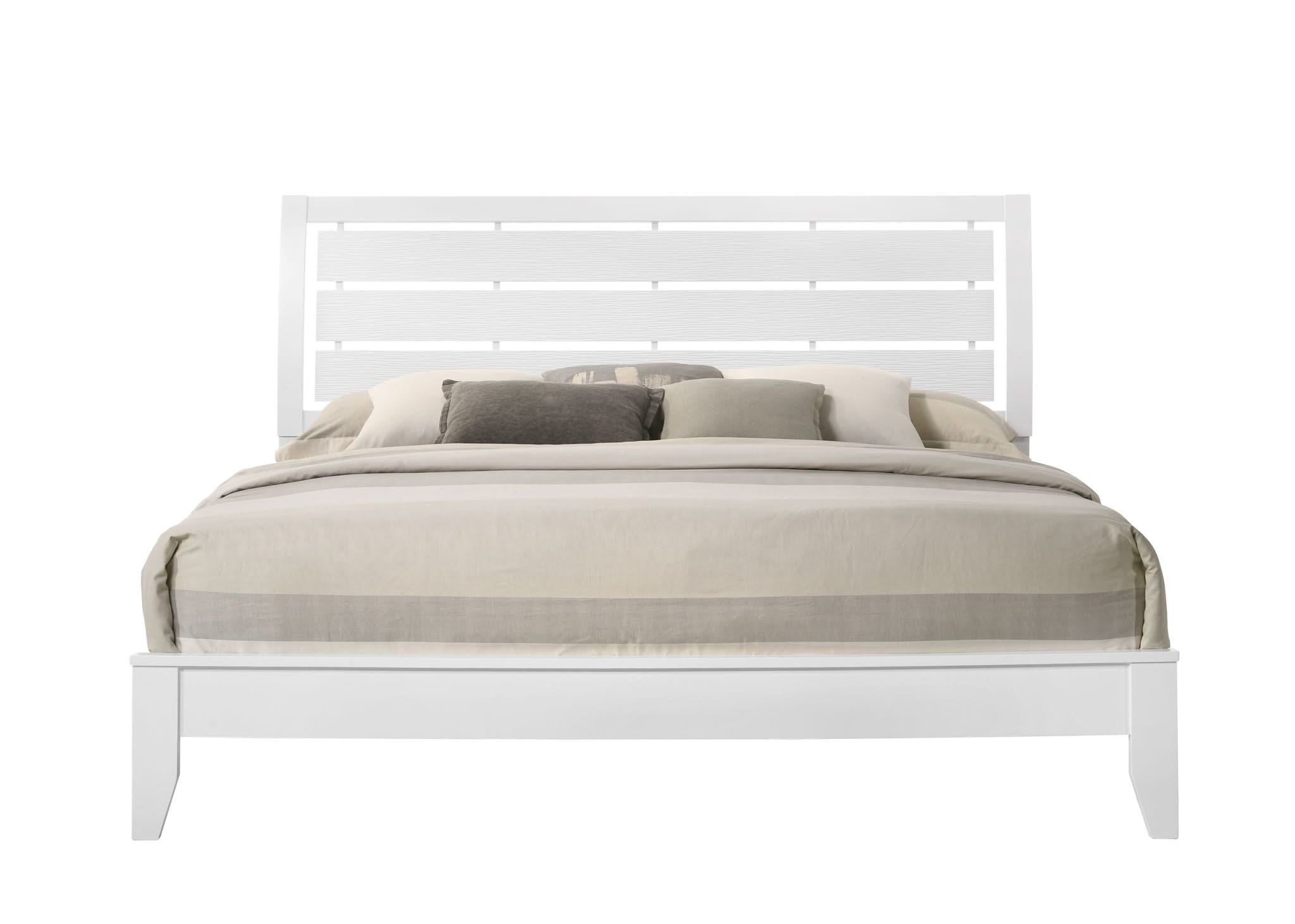 Evan - King 4 Piece Bedroom Set - White