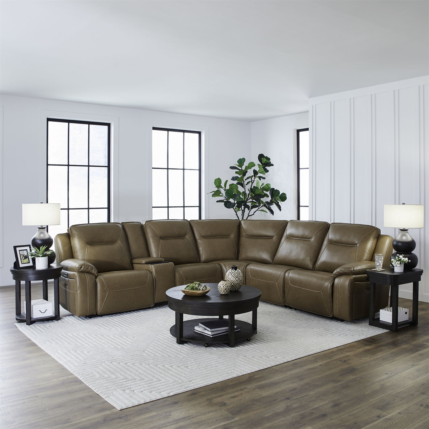 Callihan - 6 Piece Sectional - York Butternut