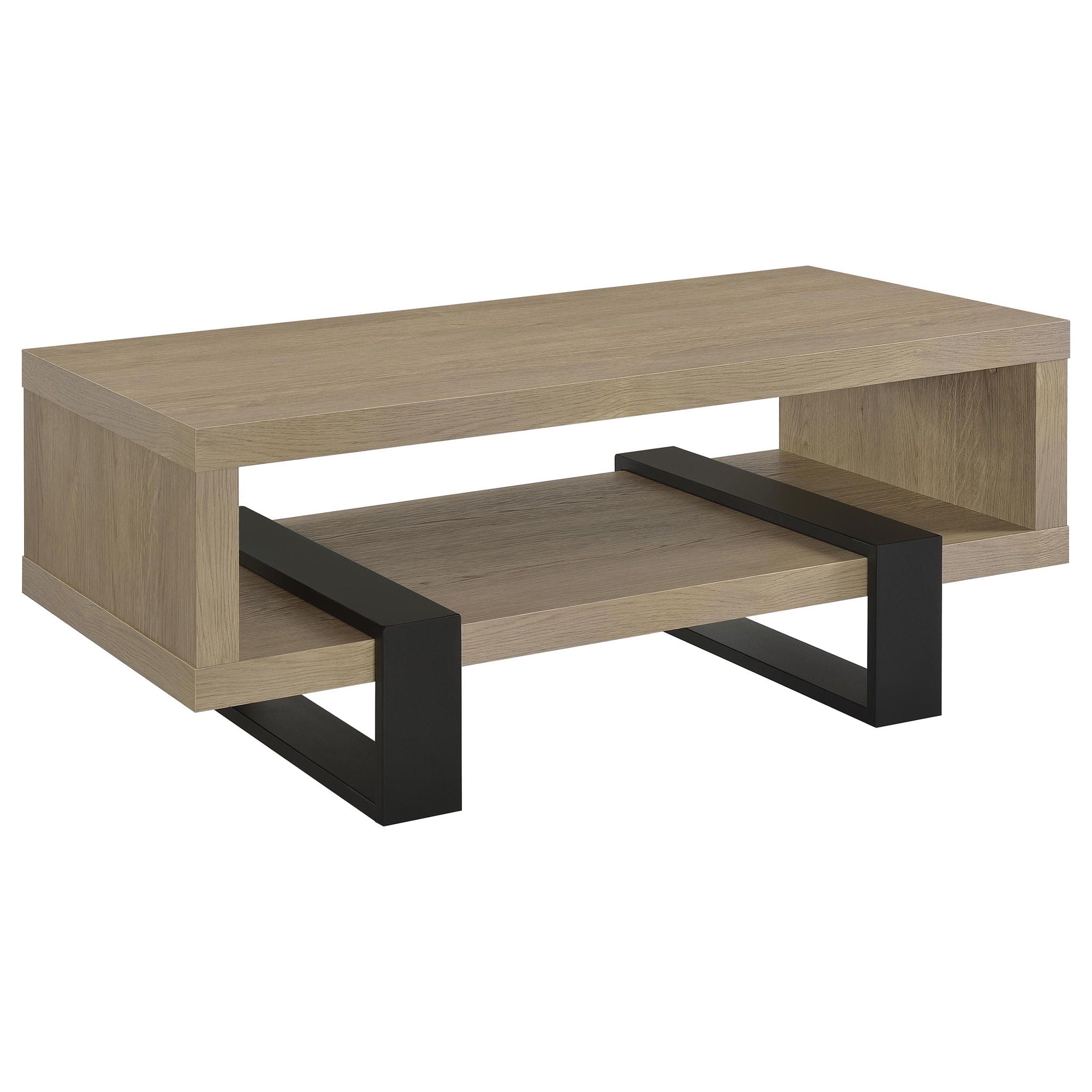 Dinard Engineered Wood Cocktail Coffee Table Latte