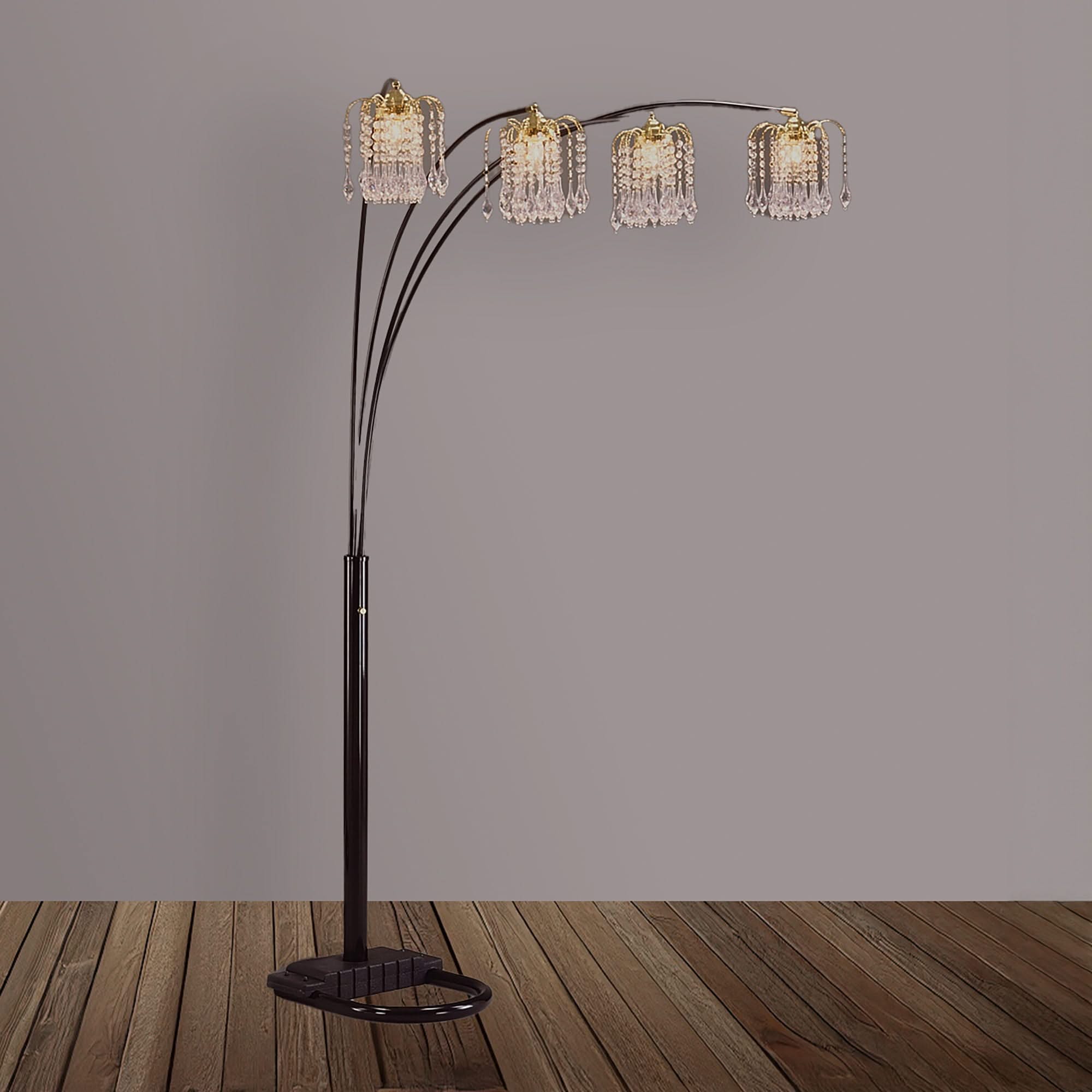 Rain Drop - Arc Lamp - Black