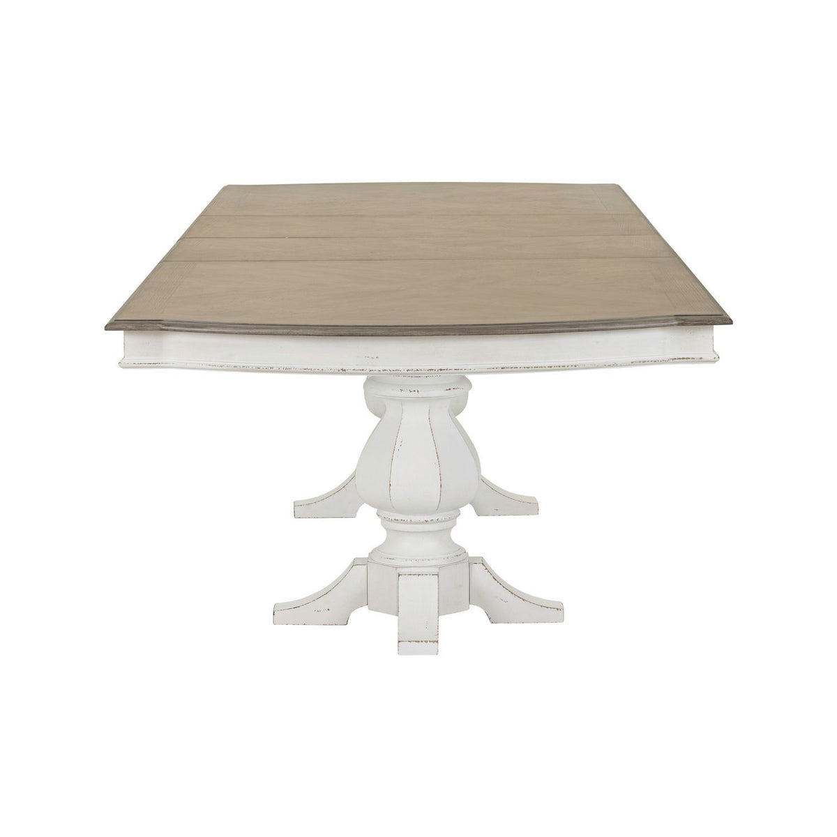 Magnolia Manor - Double Pedestal Table - Antique White