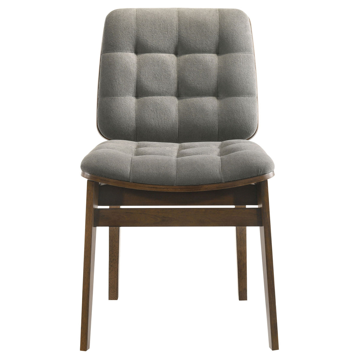 Hamlyn 5-piece Round Wood Dining Set Grey and Walnut