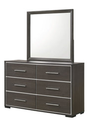 Sharpe - Dresser And Mirror - Dark Gray