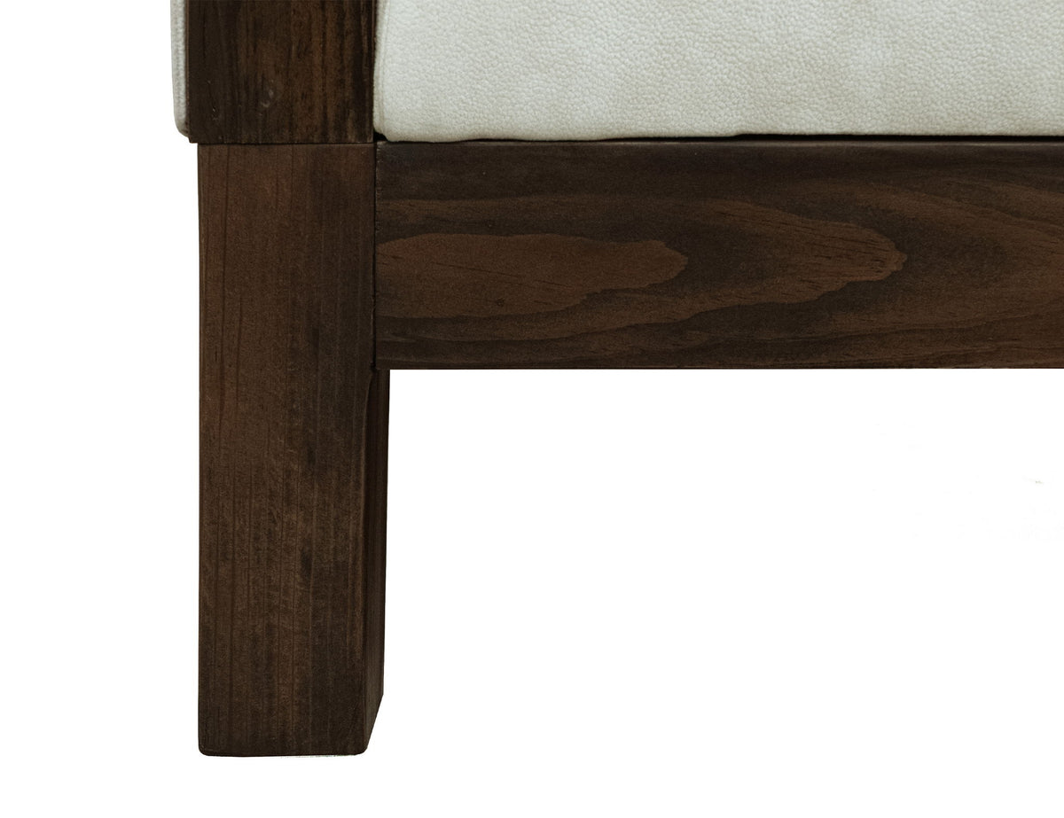 Raramuri - Armchair - White / Dark Brown