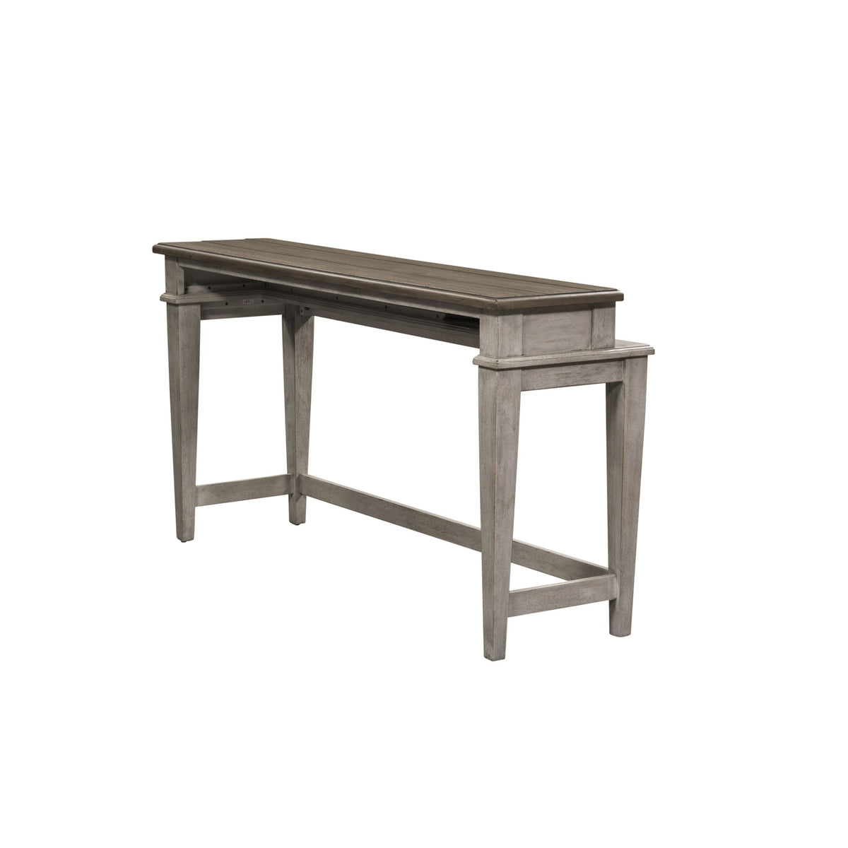 Heartland - Console Bar Table - Antique White / Tobacco Tops
