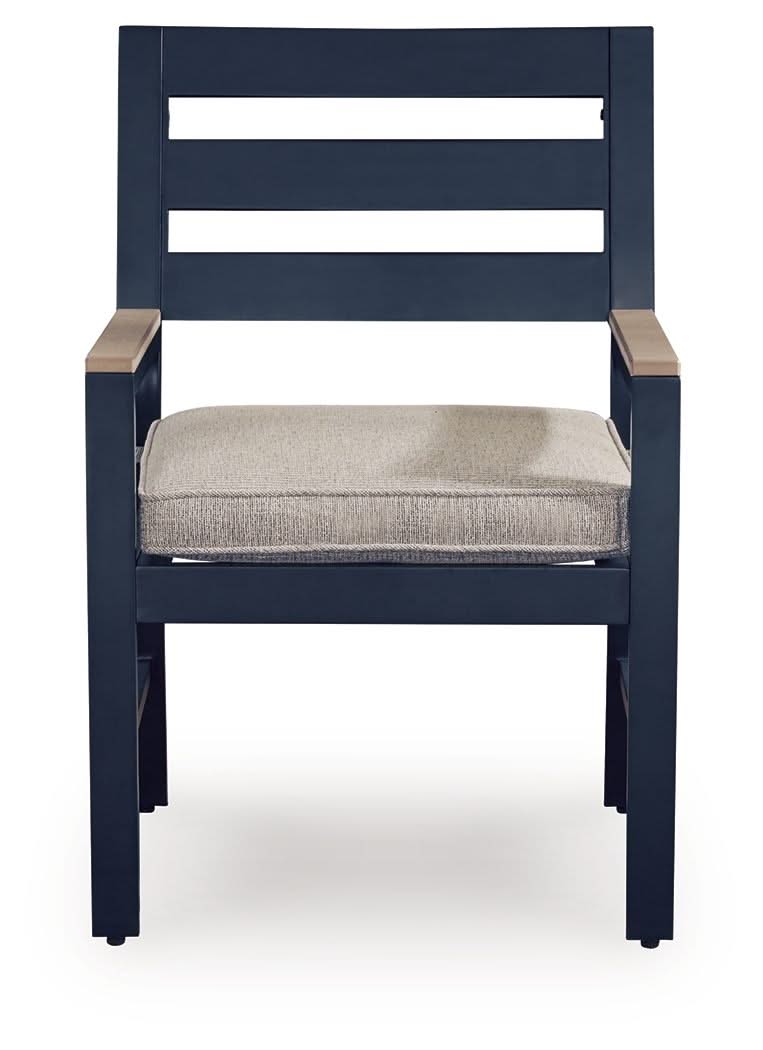 East Beach - Arm Chair With Cushion (Set of 2) - Blue