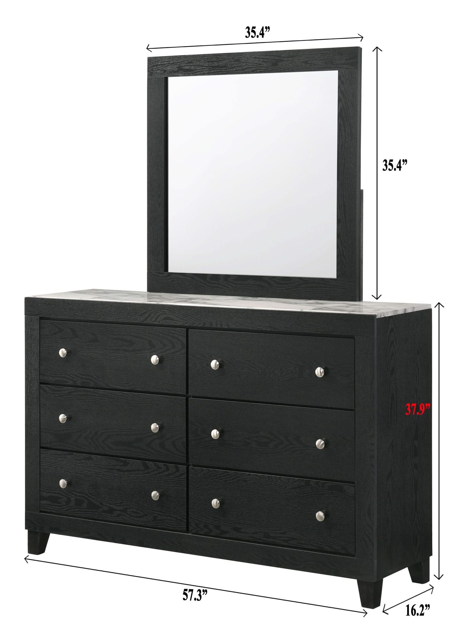 Cadence - King 4 Piece Bedroom Set - Black