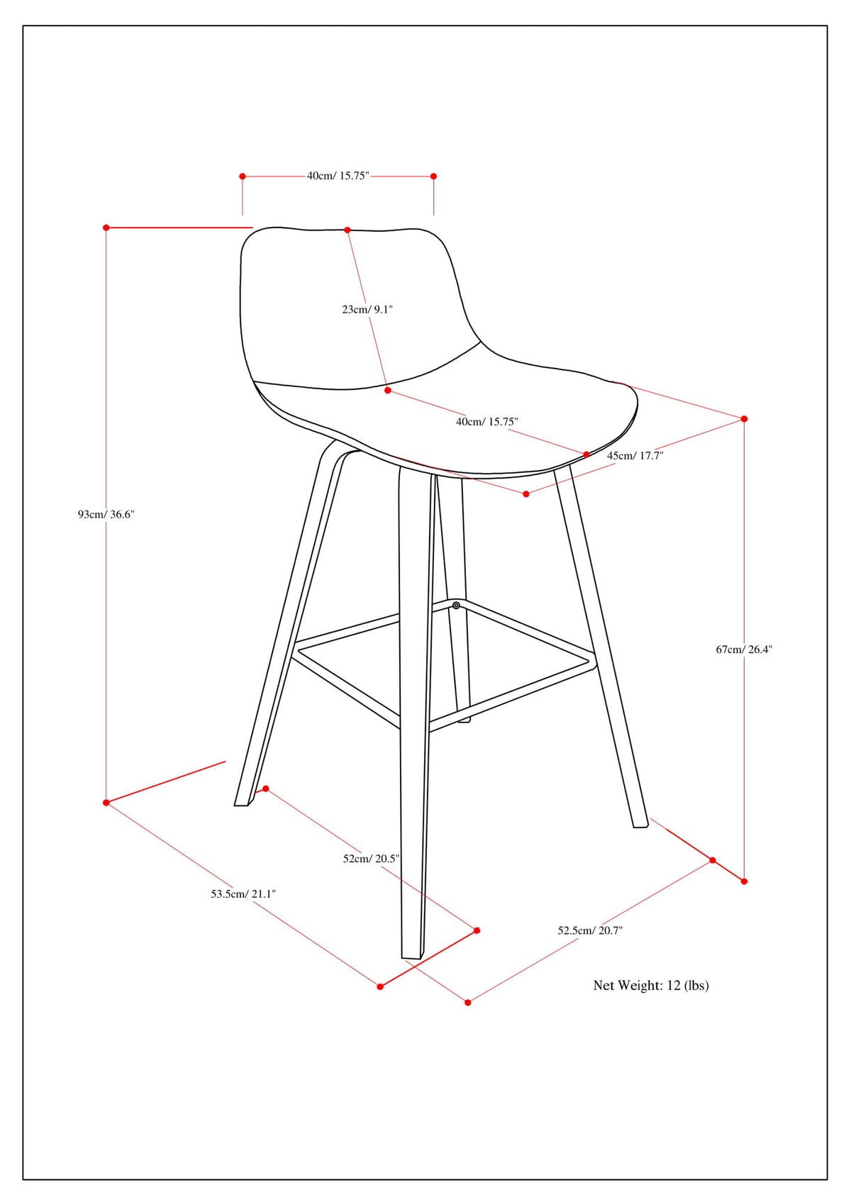 Randolph Bentwood - Counter / Bar Height Stool (Set of 2)