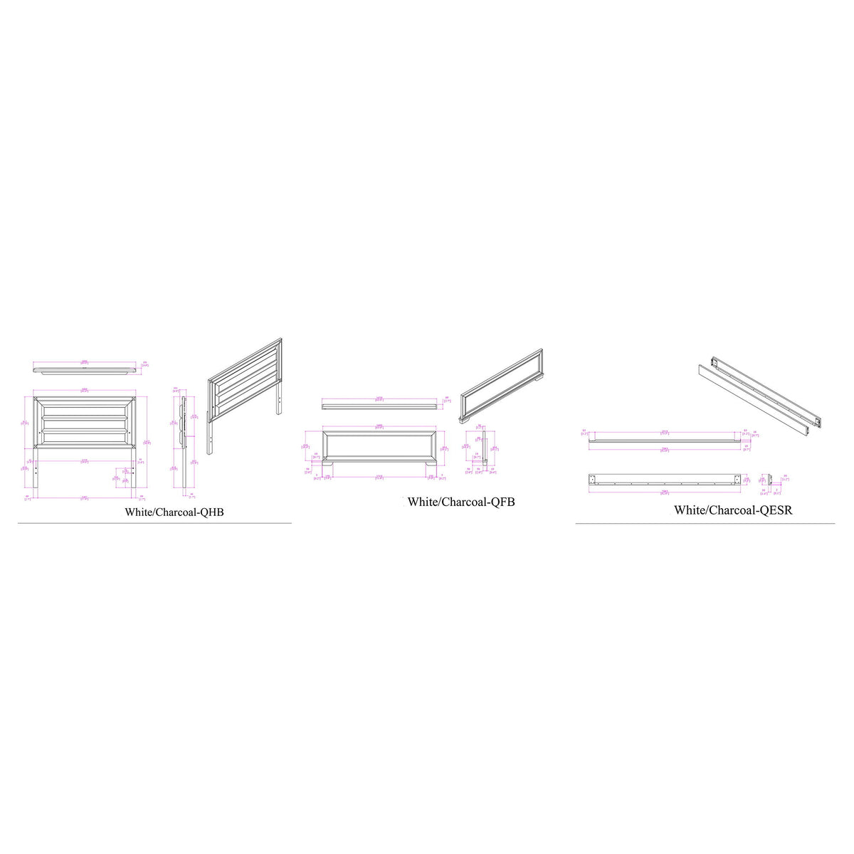 Soulmarie - Bed With LED Lighting And Padded Headboard