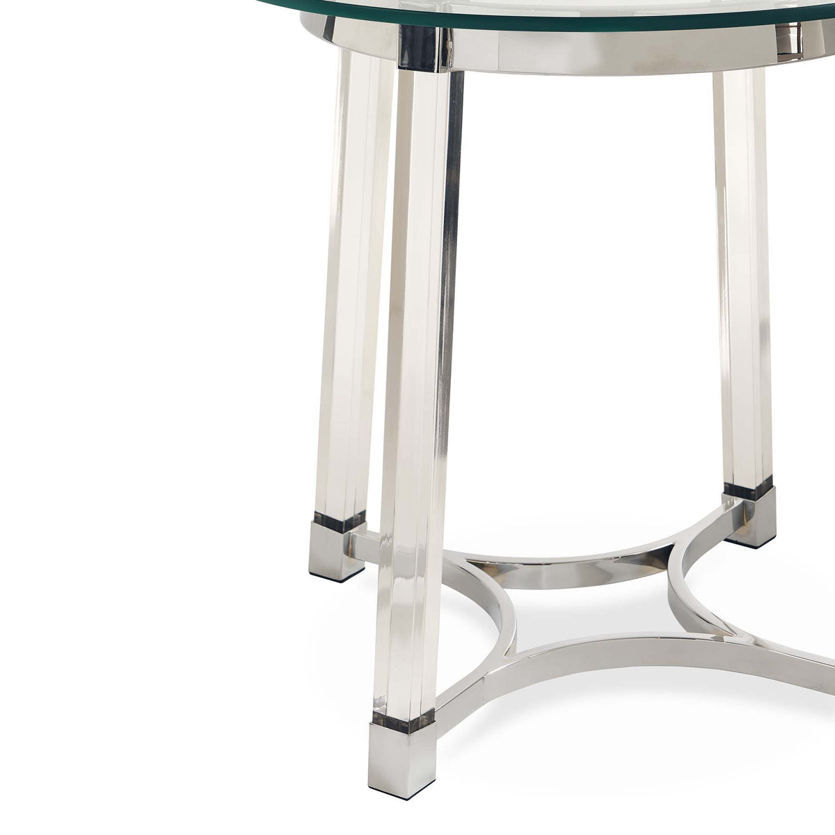 Lucinda - 24.5" End Table - Chrome