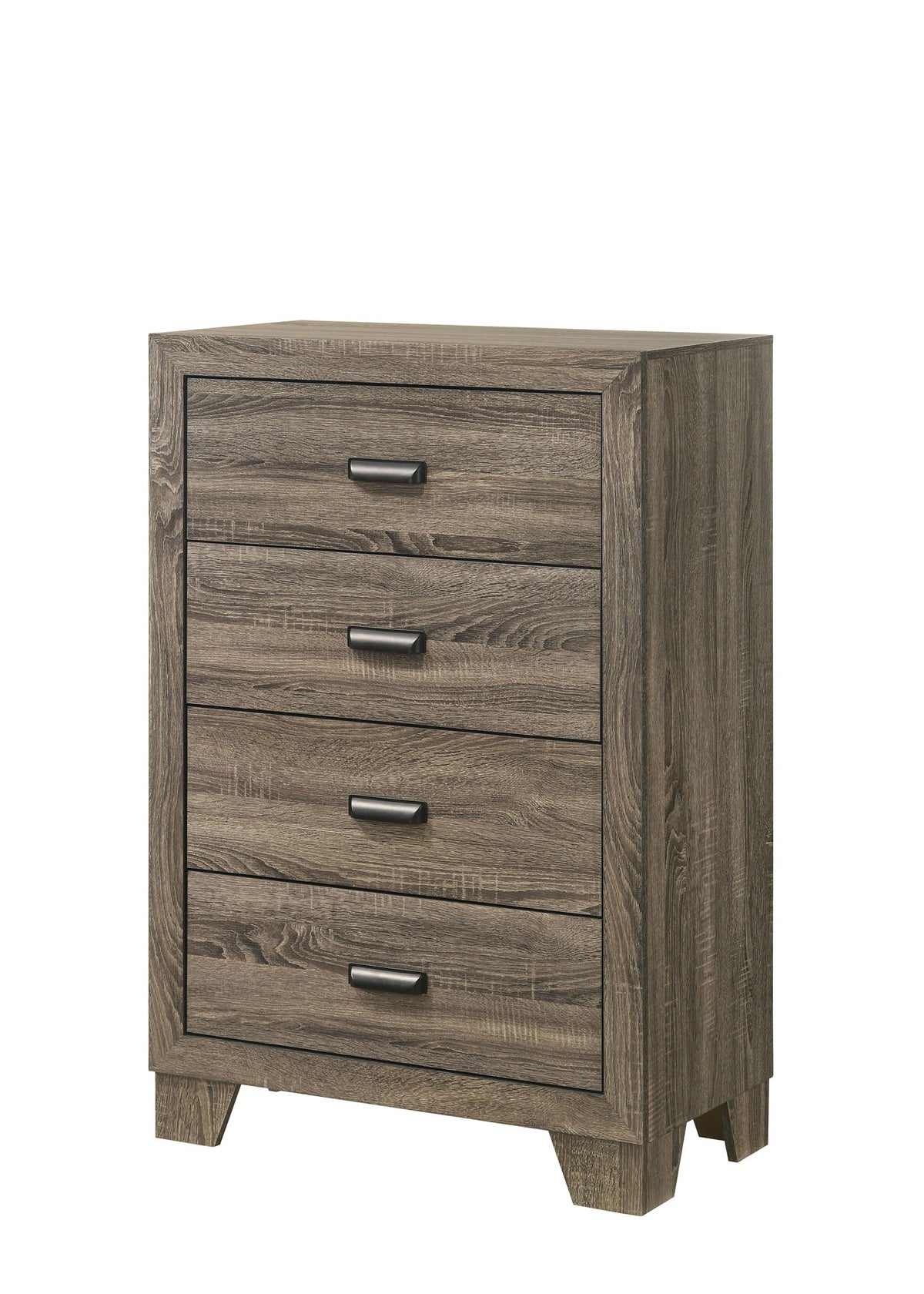 Millie - Queen 5 Piece Bedroom Set - Warm Gray