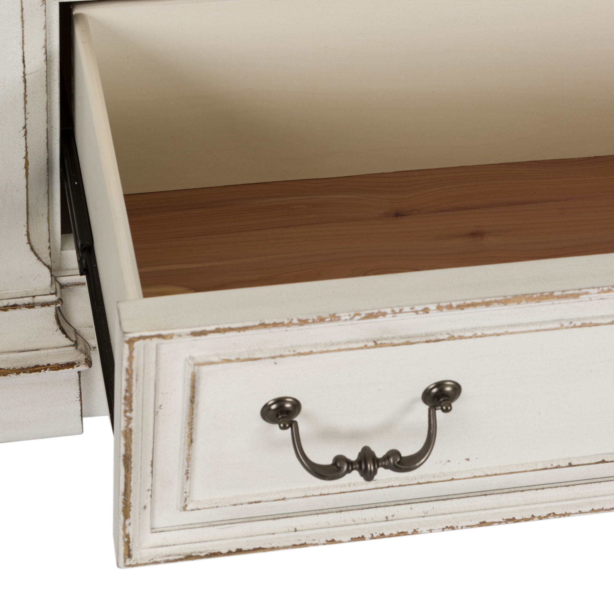 Abbey Park - Dresser & Mirror - Antique White