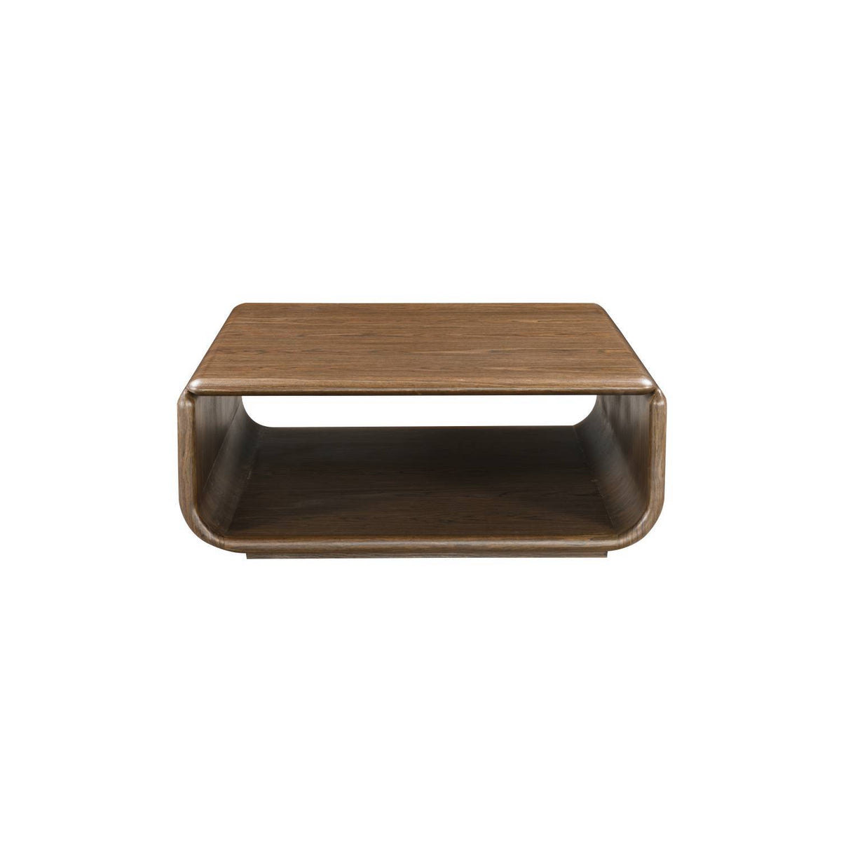 Lanza - Coffee Table With Open Shelf Storage - Dark Walnut