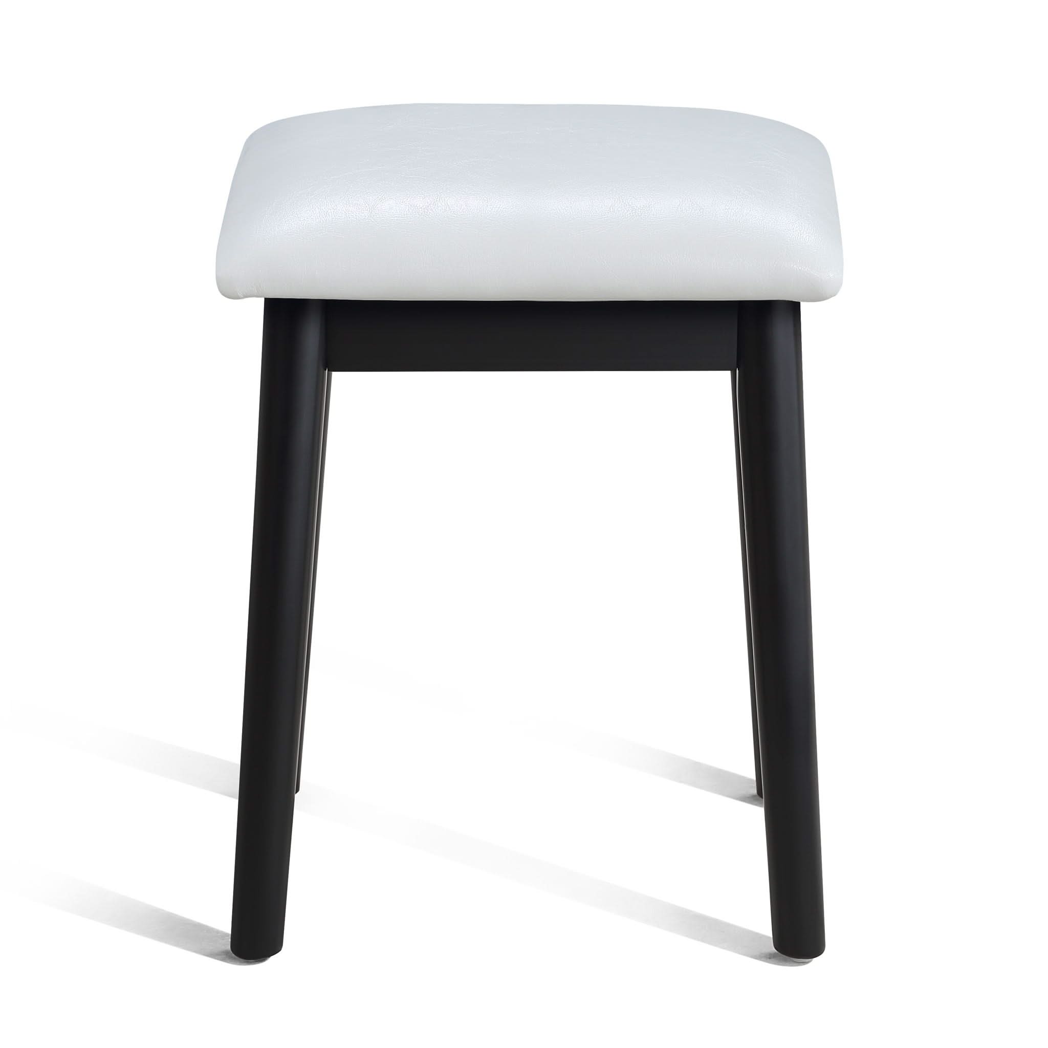 Cecilia - Vanity Table & Stool - Black