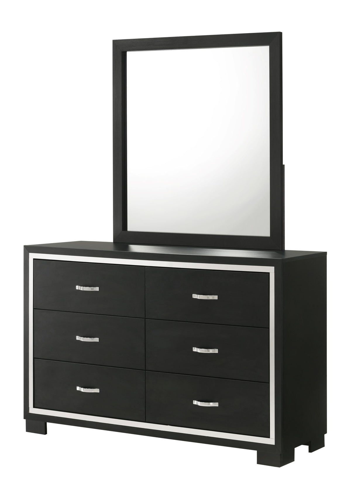 Gennro - Queen 5 Piece Bedroom Set - Black