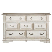 Abbey Park - 7 Drawer Dresser - Antique White