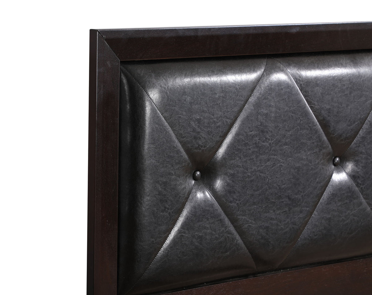 Padded Headboard Bed