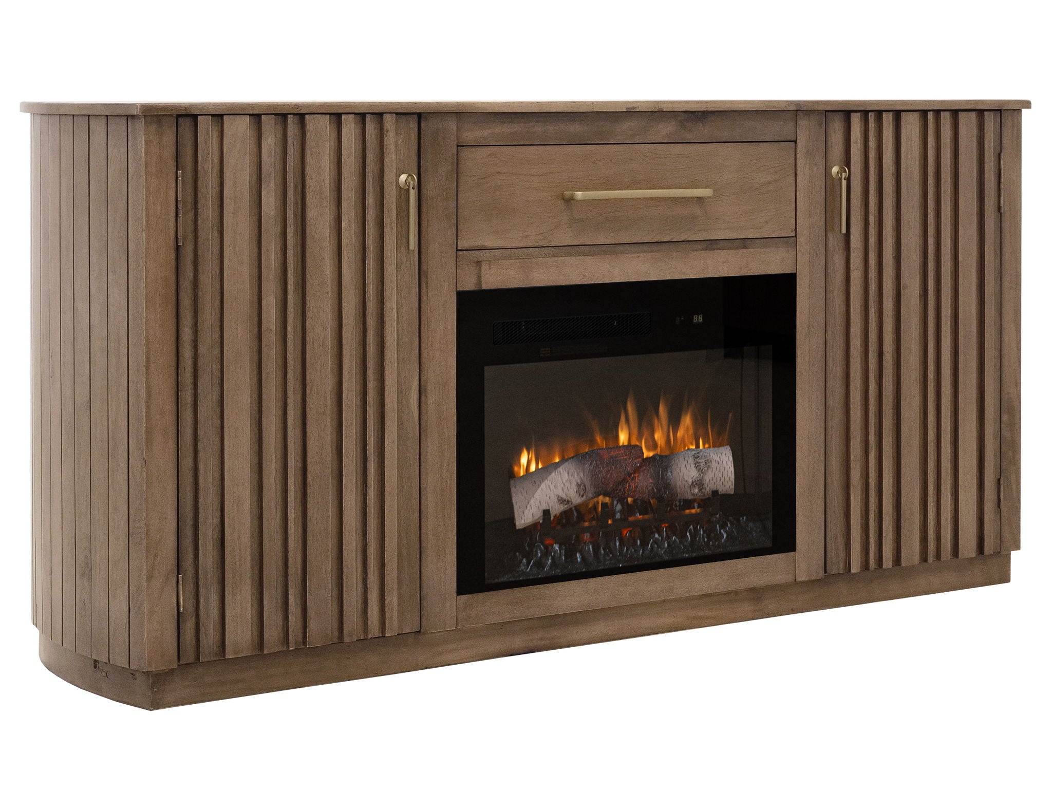 Mezquite - 1 Drawer & 2 Door TV Stand For Fire Place