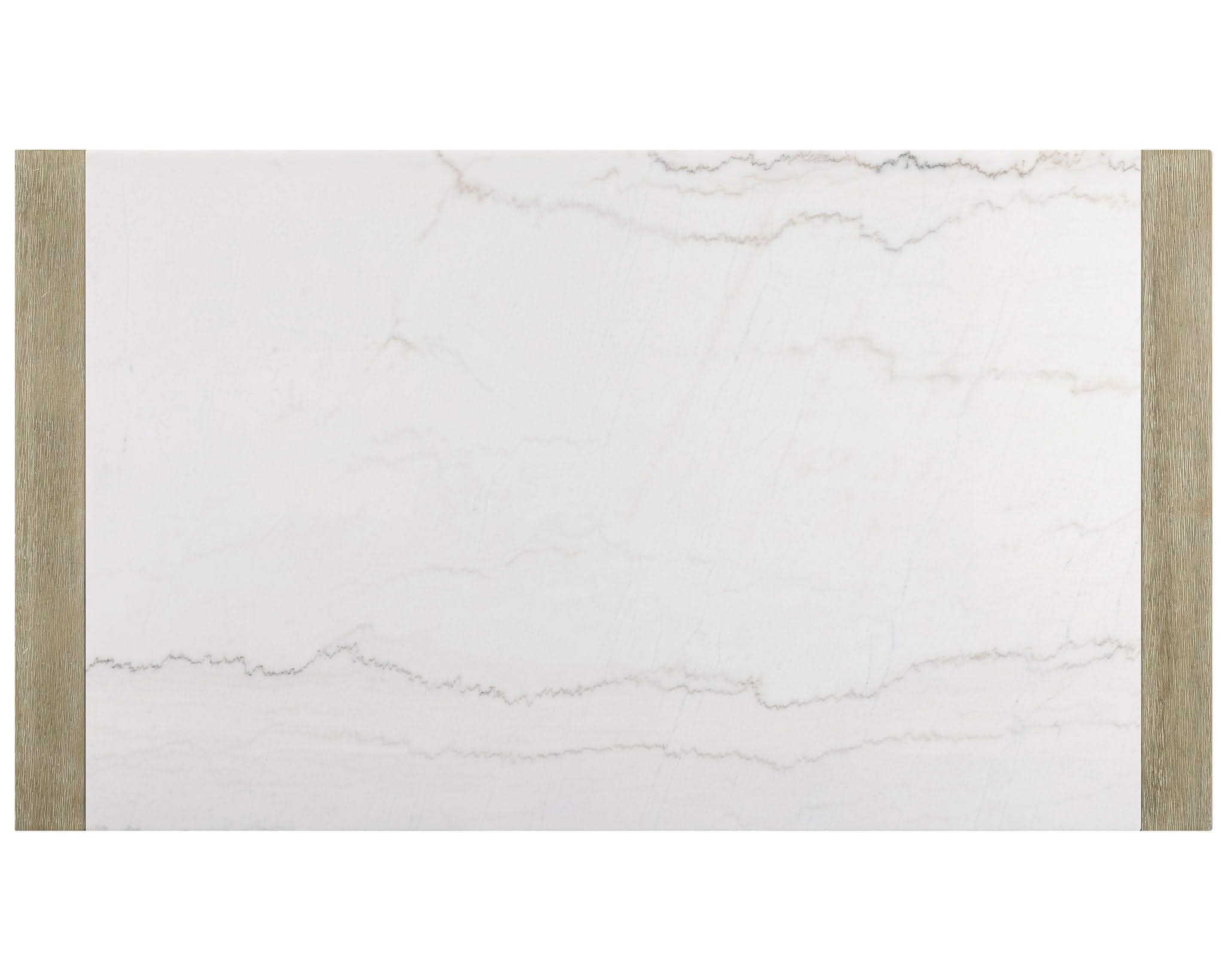 Hazel - Genuine Marble Dining Table - Wired White