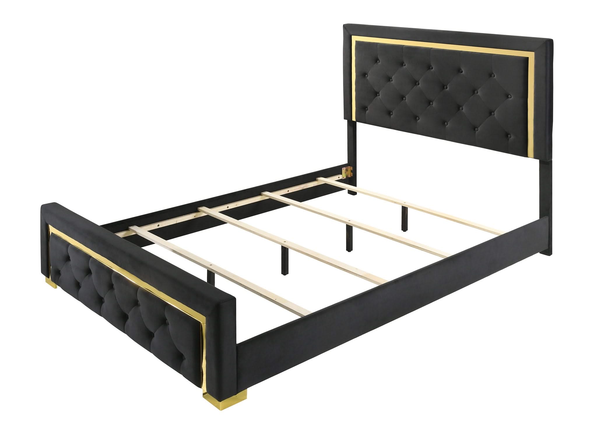 Pepe - King 4 Piece Bedroom Set - Black