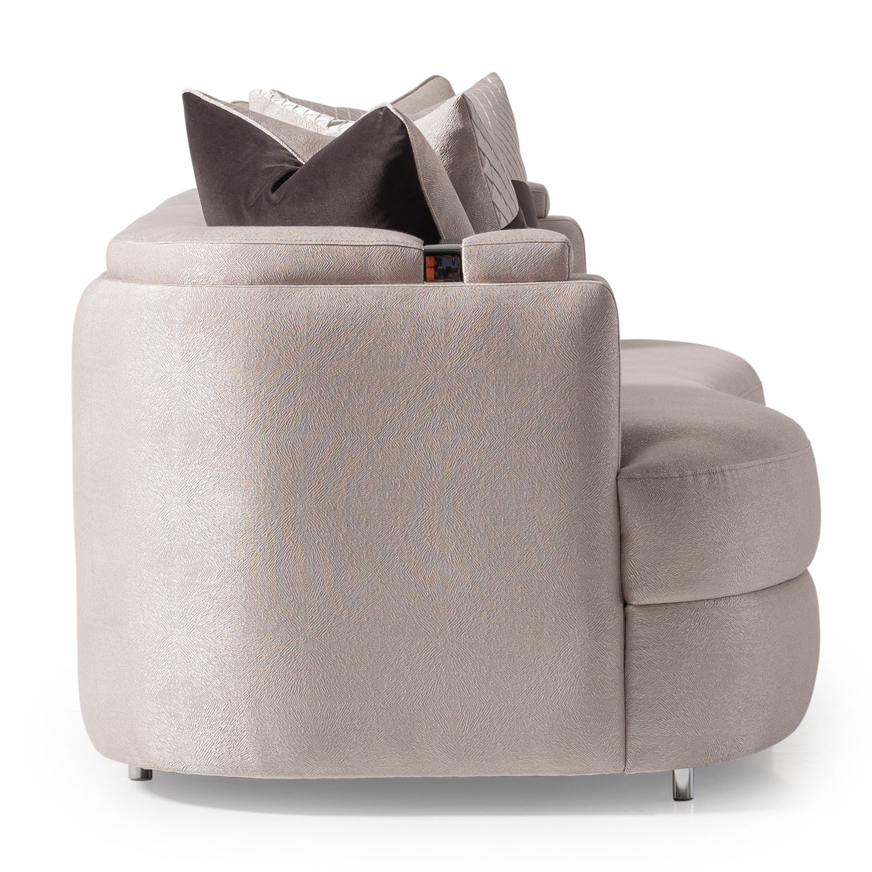 Carmela - Sofa - Zinc / Chrome