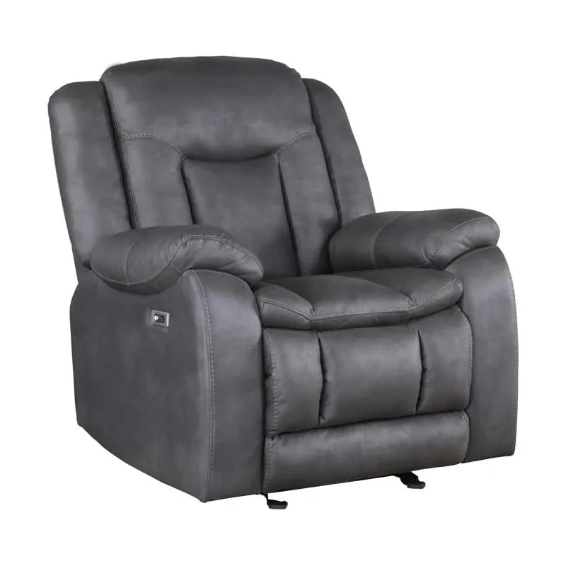 Morello Gray Glider Recliner
