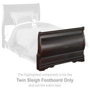 Huey Vineyard - Twin Sleigh Footboard - Black
