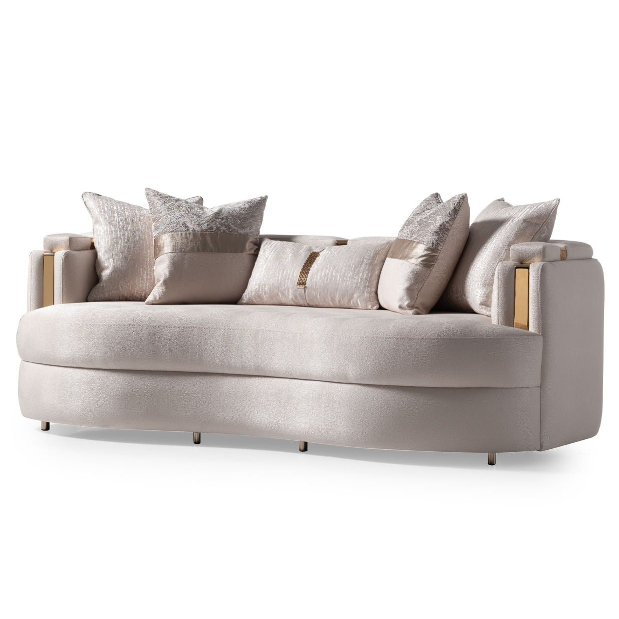 Carmela - Sofa - Almond / Gold