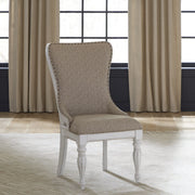Magnolia Manor - Upholstered Wing Back Side Chair - Antique White