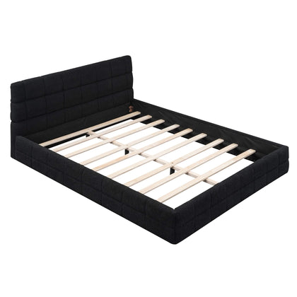 Upholstered Platform Bed With Headboard