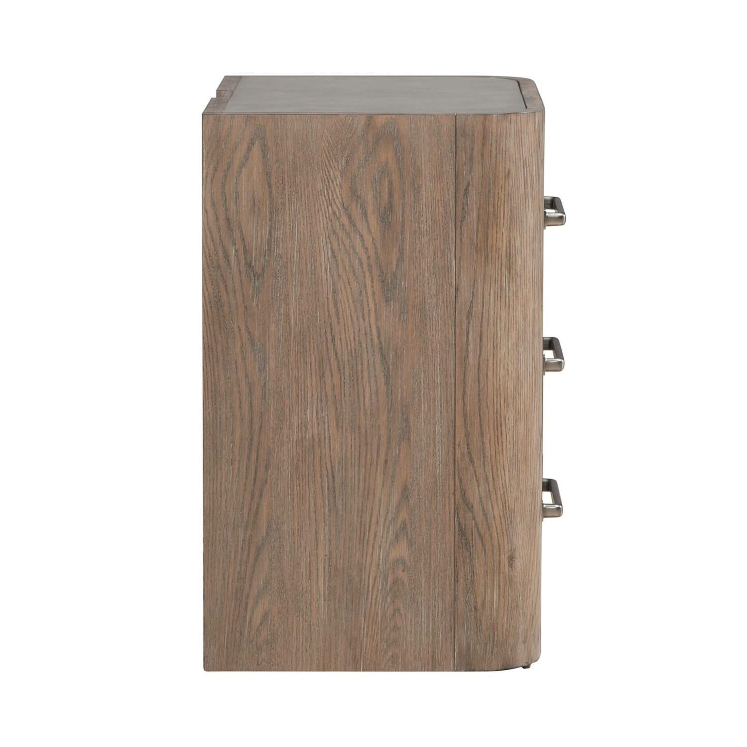 South Bend - Nightstand With Charging Station - Burnished Clay