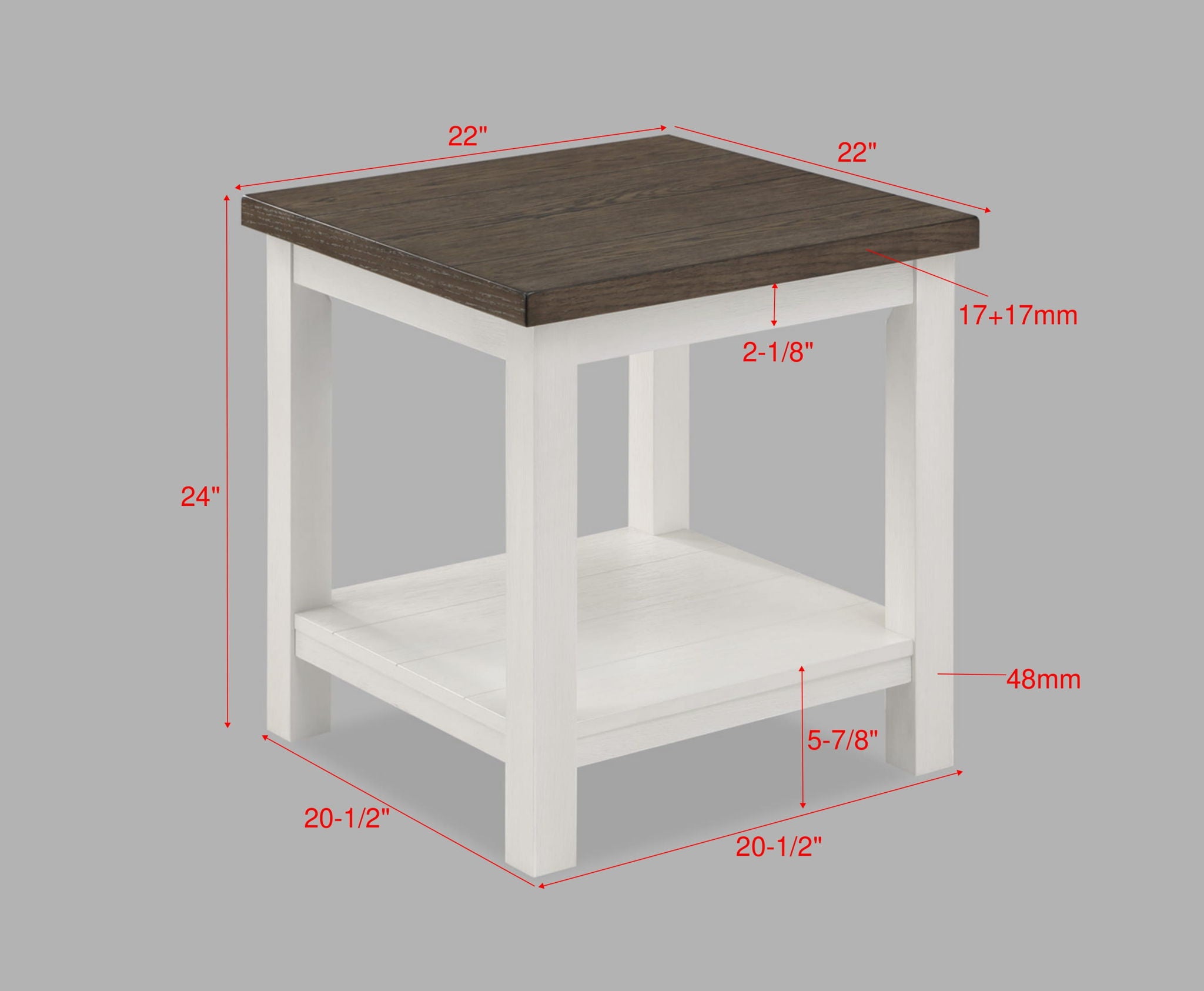Dakota - 3 Piece Table Set - White