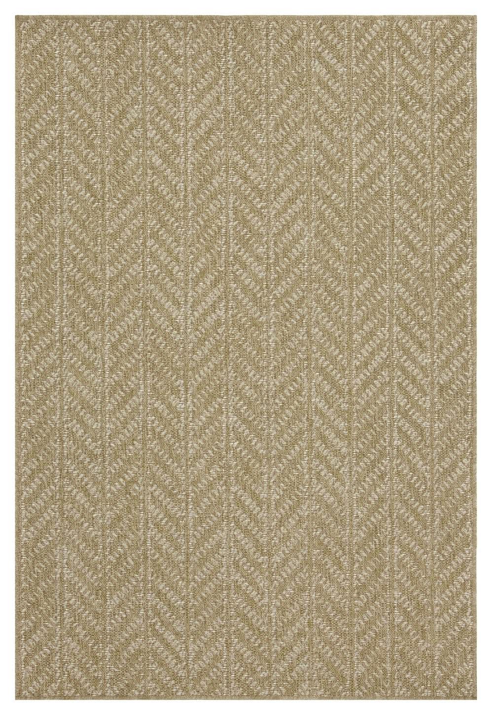 Earth - 5'3" X 7'3" Indoor, Outdoor Area Rug - Natural / White