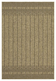 Earth - 5'3" X 7'3" Indoor, Outdoor Area Rug - Jute / Black