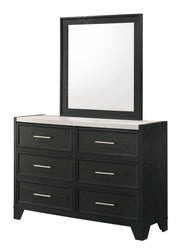 Lamar - Dresser & Mirror- Black