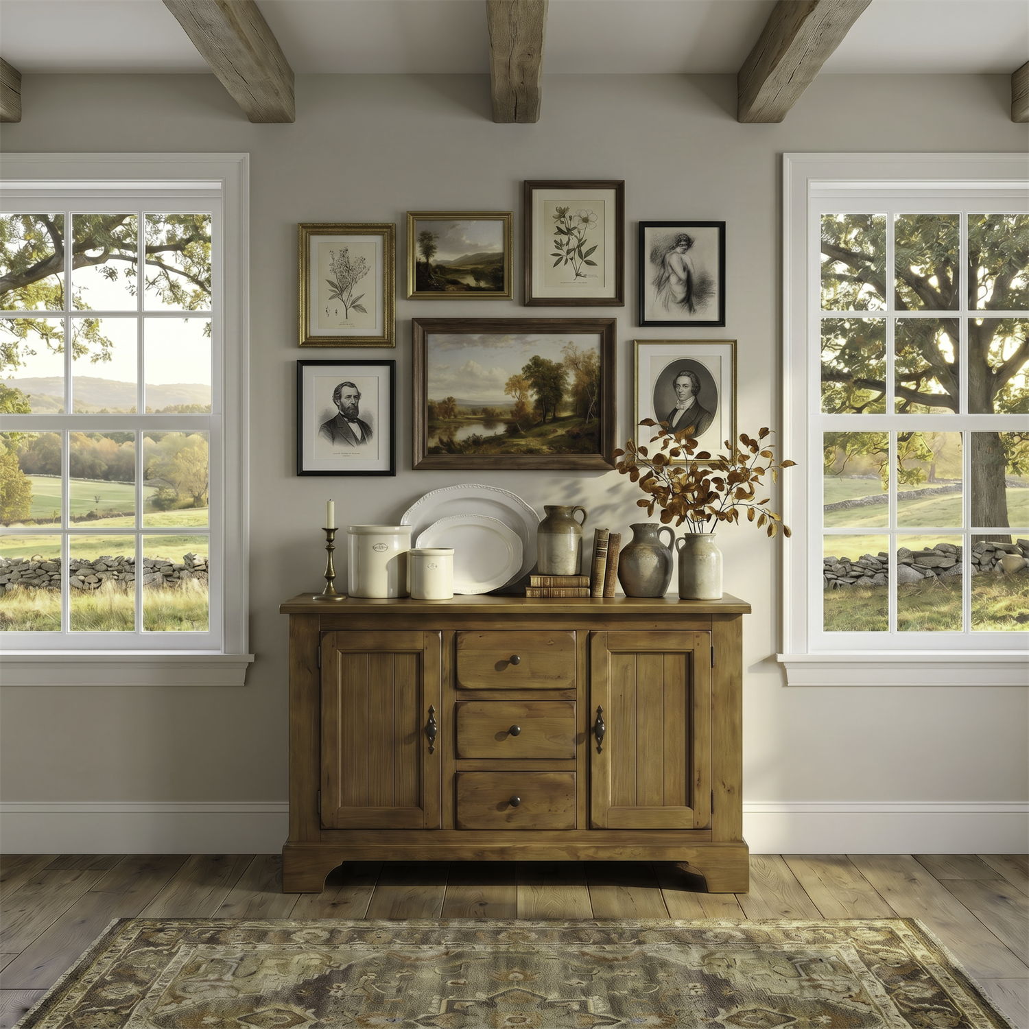 Treasures - Buffet - Rustic Oak